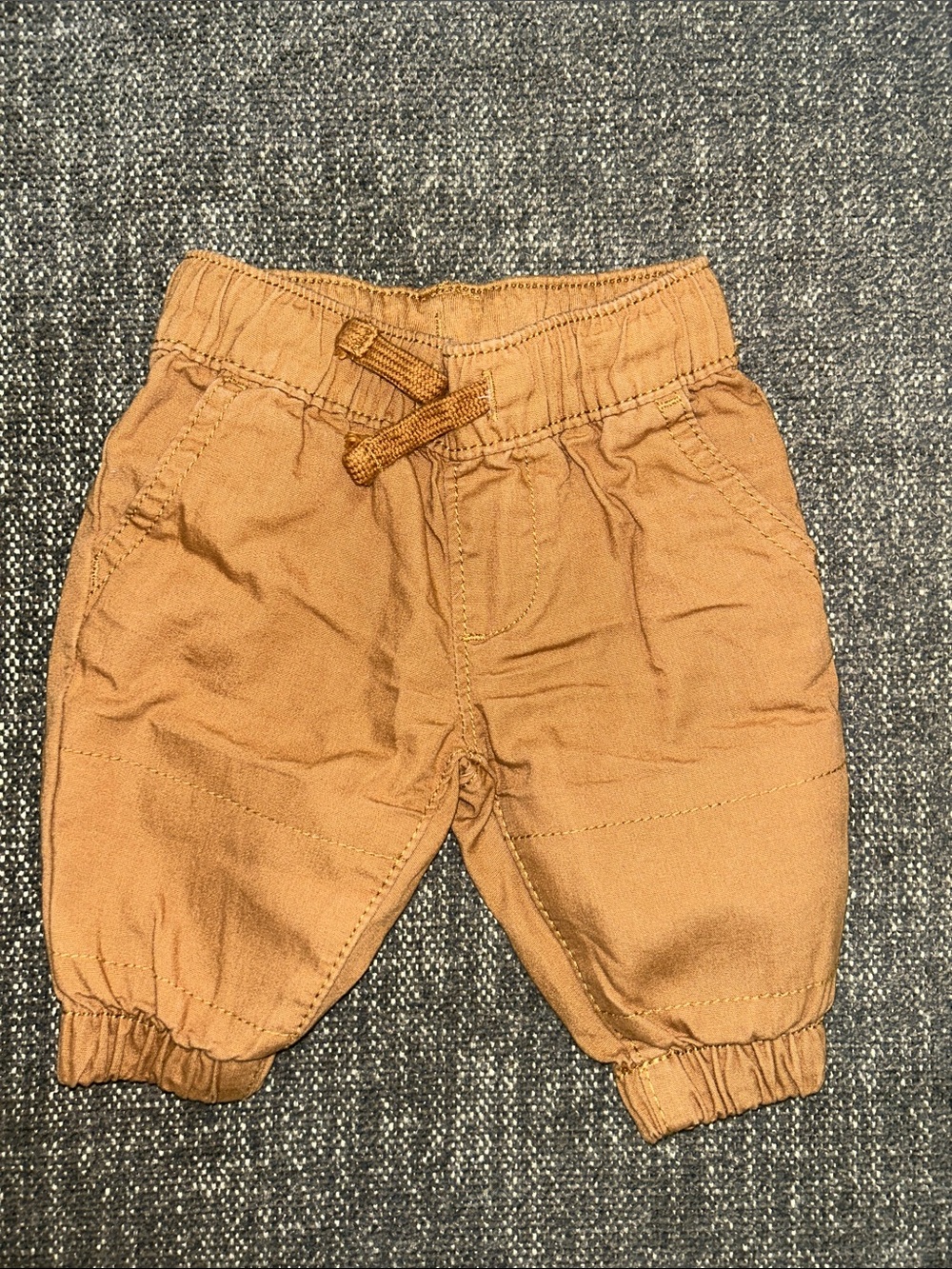 Carter's Tan Elastic Waist Jogger Pants